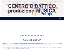 Tablet Screenshot of cdpm.it
