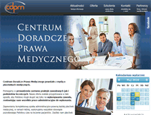 Tablet Screenshot of cdpm.pl